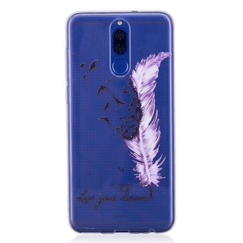 Embi átlátszó zselés tok motívummal a Huawei Mate 10 Lite készülékre - toll