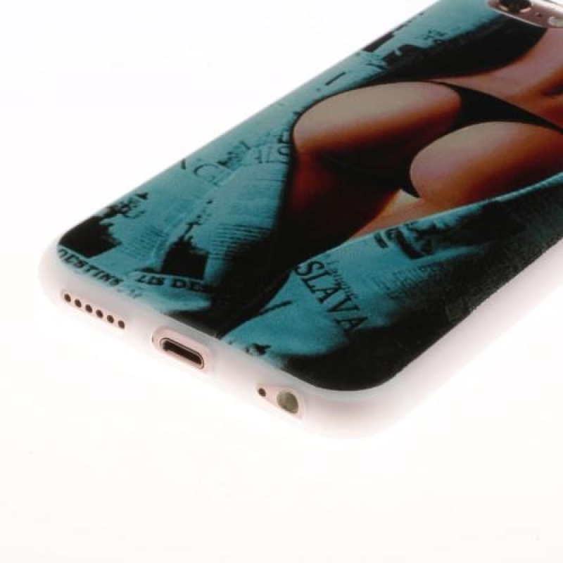 Dombornyomott zselés tok iPhone 6 Plus és 6s Plus készülékhez - lady