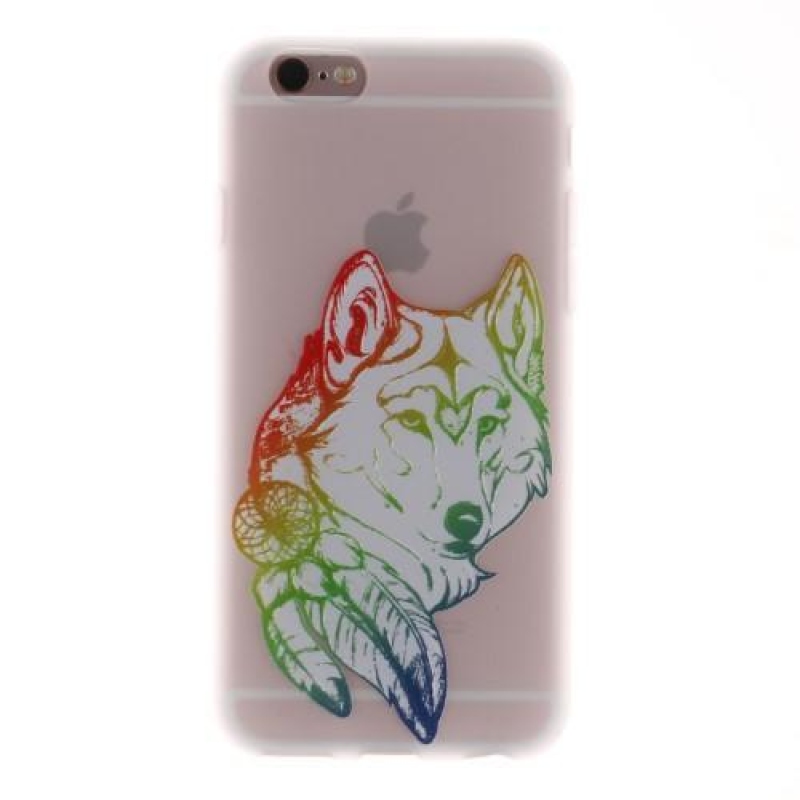 Dombornyomott zselés tok iPhone 6 Plus és 6s Plus készülékhez - róka