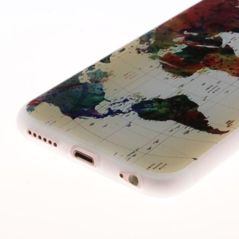 Dombornyomott zselés tok iPhone 6 Plus és 6s Plus készülékhez - térkép