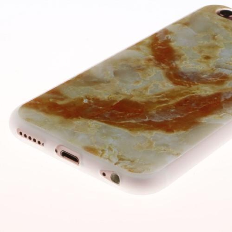 Dombornyomott zselés tok iPhone 6 Plus és 6s Plus készülékhez - márvány