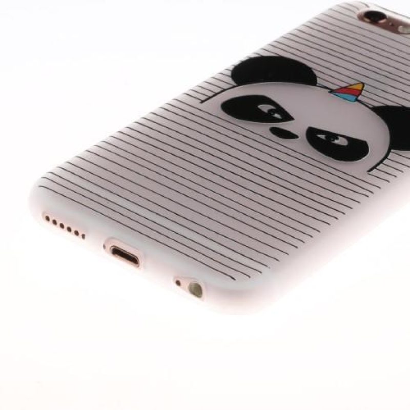 Dombornyomott zselés tok iPhone 6 Plus és 6s Plus készülékhez - panda
