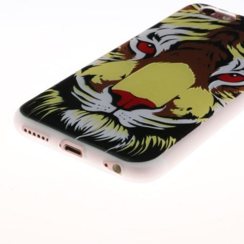 Dombornyomott zselés tok iPhone 6 Plus és 6s Plus készülékhez - tigris