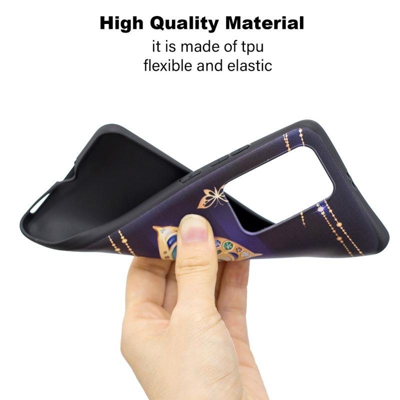 Dombornyomott zselés tok mobil Huawei P40 Pro - színes pillangó