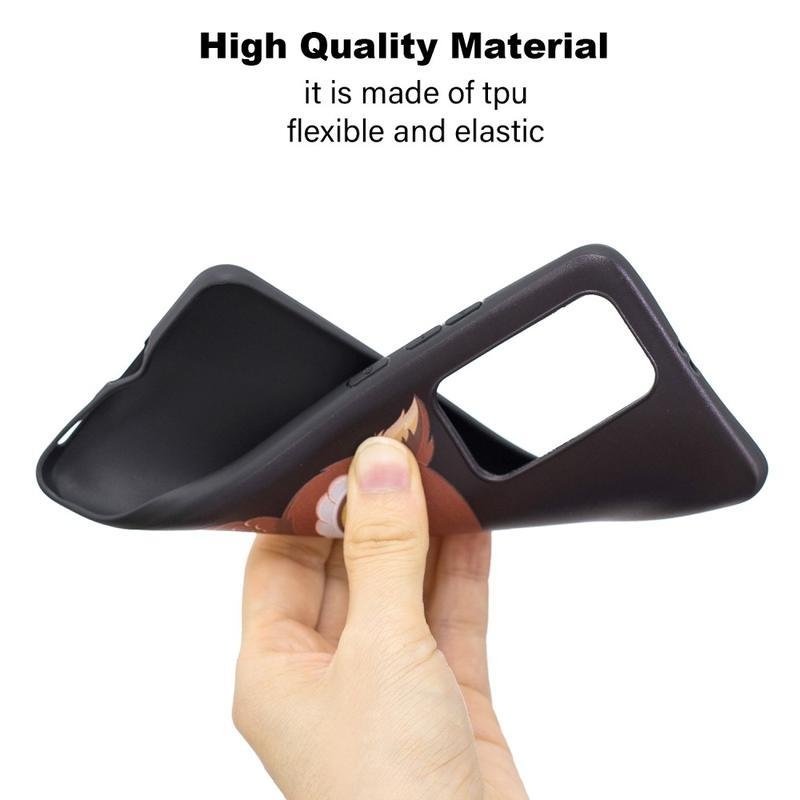 Dombornyomott zselés tok mobil Huawei P40 Pro - barna bagoly