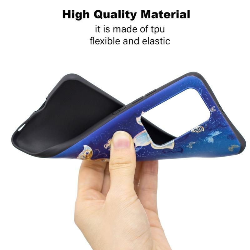 Dombornyomott zselés tok mobil Huawei P40 Pro - pillangókhoz