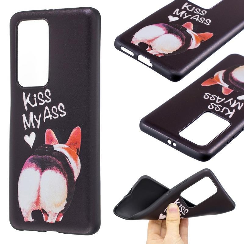 Dombornyomott zselés tok mobil Huawei P40 Pro - malacka