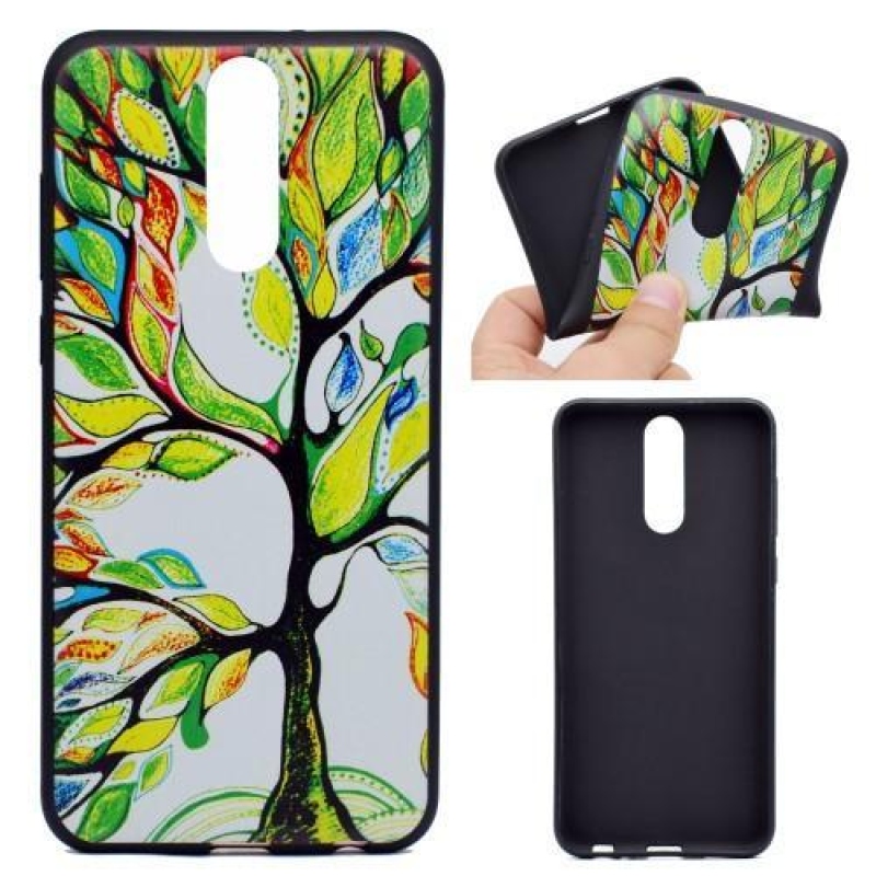 Emotive zselés tok Huawei Mate 10 Lite készülékhez - színes fa