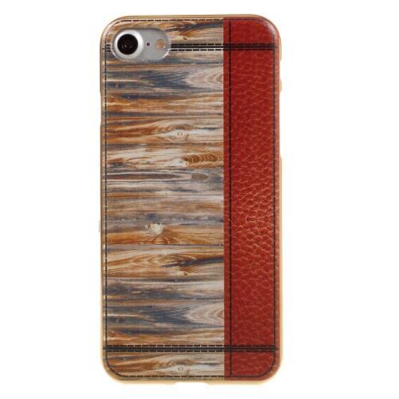 Emotive zselés tok iPhone 8 és iPhone 7 készülékhez - fából készült változatban