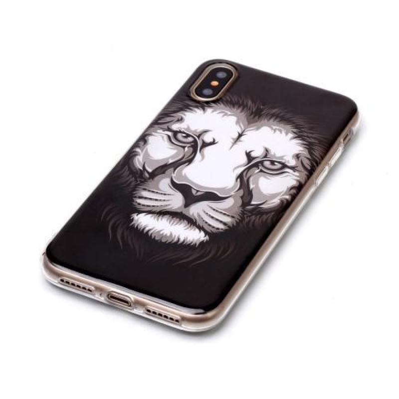 Emotive zselés tok iPhone X készülékhez - oroszlán