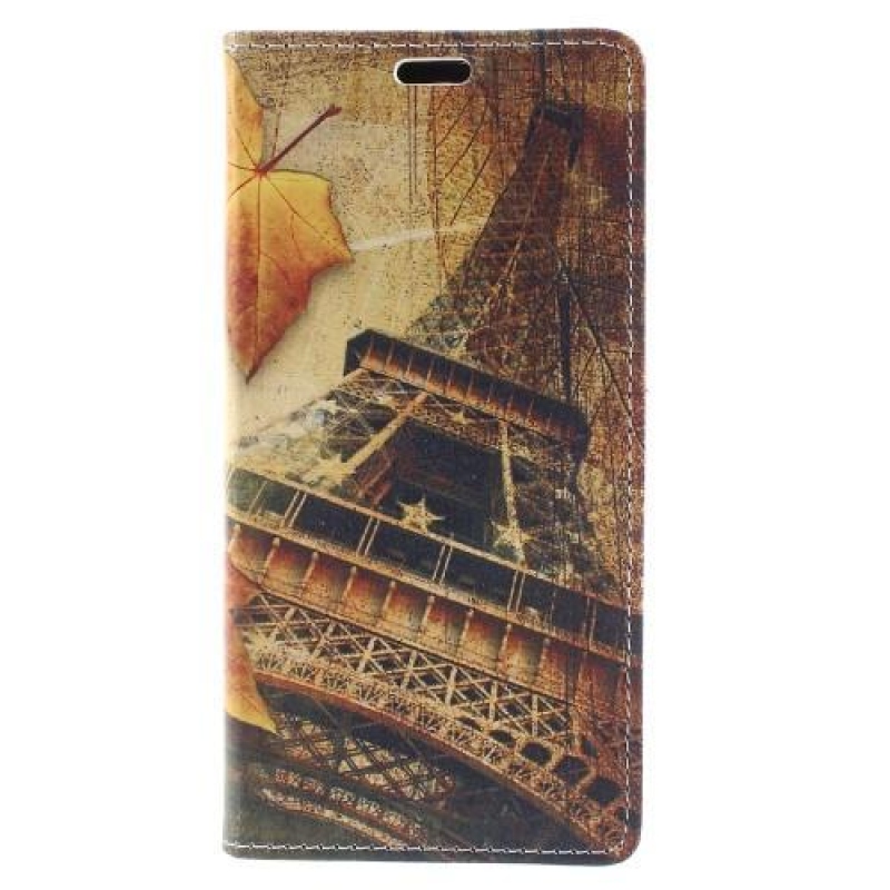 Emocionális PU bőr tok a Honor 7X számára - Eiffel torony