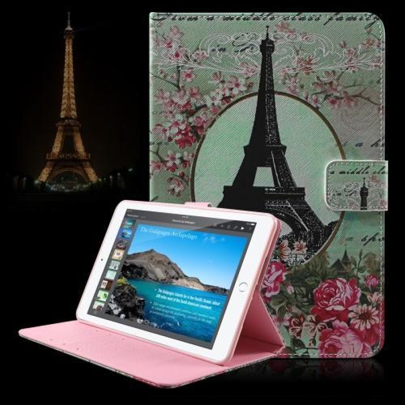Emocionális pattintható könyvtáska iPad mini 4 készülékhez - Eiffel-torony