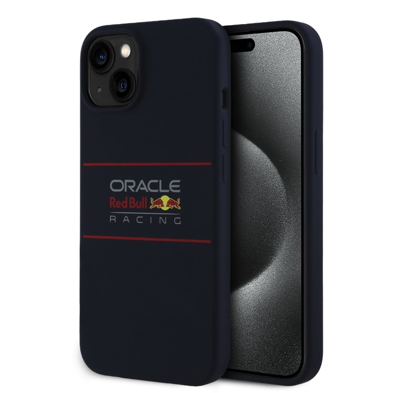 Red Bull szilikon vízszintes logós MagSafe hátlap iPhone 14 tengerészgyalogsághoz