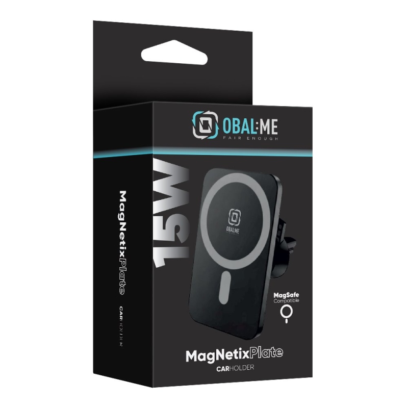 CSOMAG:ME MagNetix Plate vezeték nélküli autós töltőtartó 15W Fekete