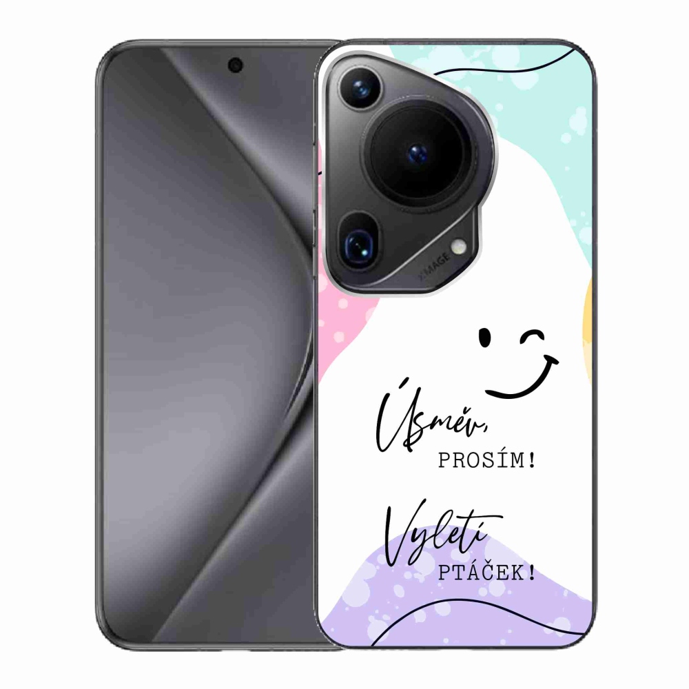 Gél borító mmCase a Huawei Pura 70 Ultra készülékhez - vicces szöveg 4 fehér háttérrel