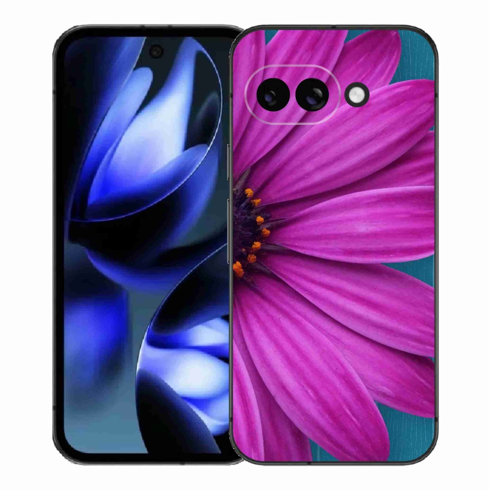 Zselés borítás mmCase a Google Pixel 9a készülékhez - lila margaréta