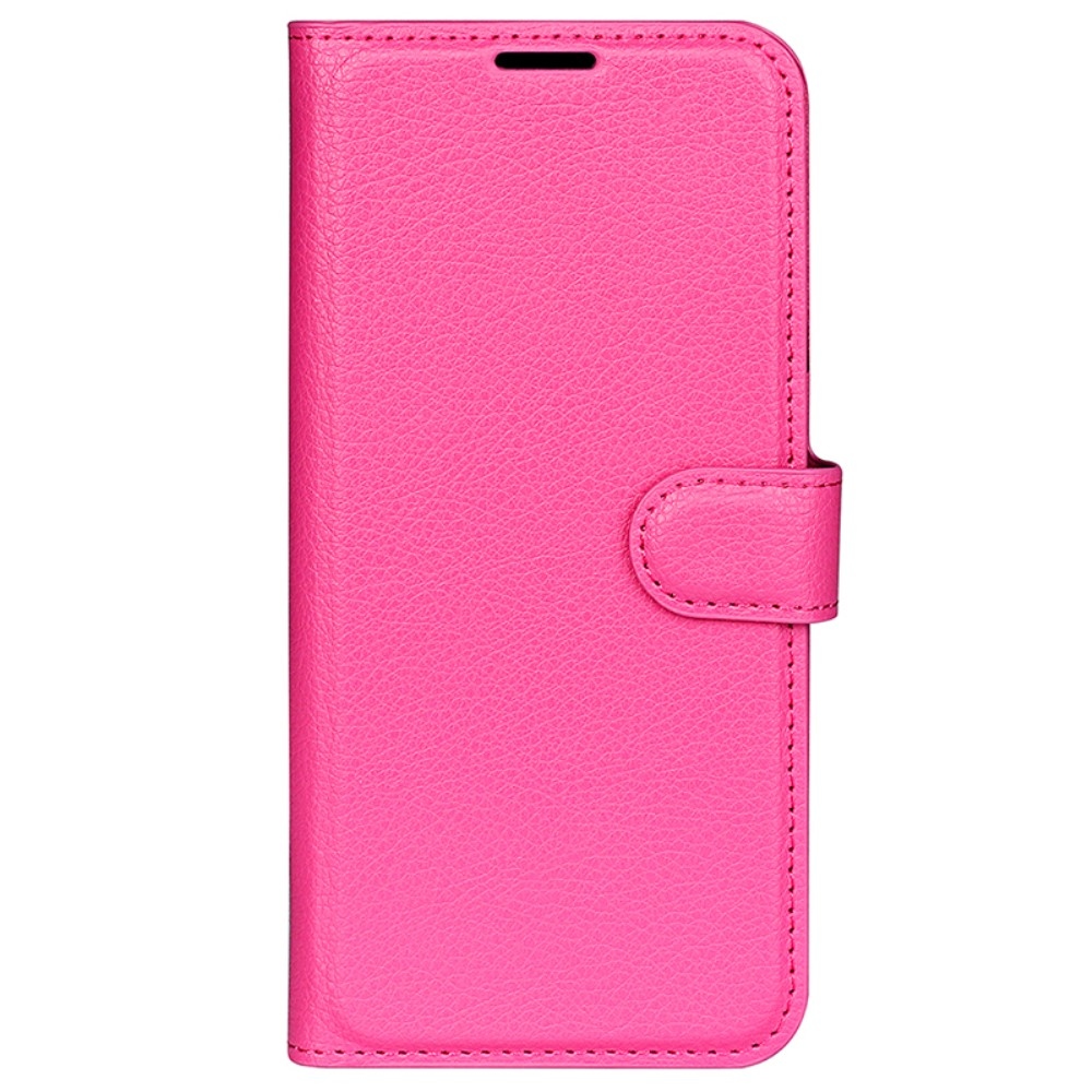 Litchi könyv tok Samsung Galaxy S24+ készülékhez - rózsaszínű