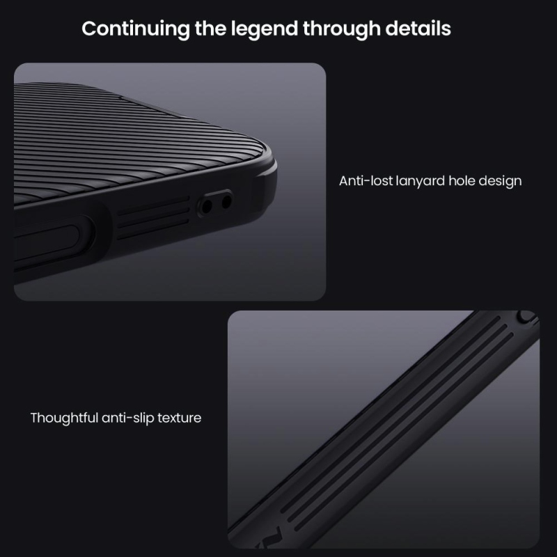 Nillkin CamShield PRO mágneses hátlap Apple iPhone 16 Pro készülékhez Fekete