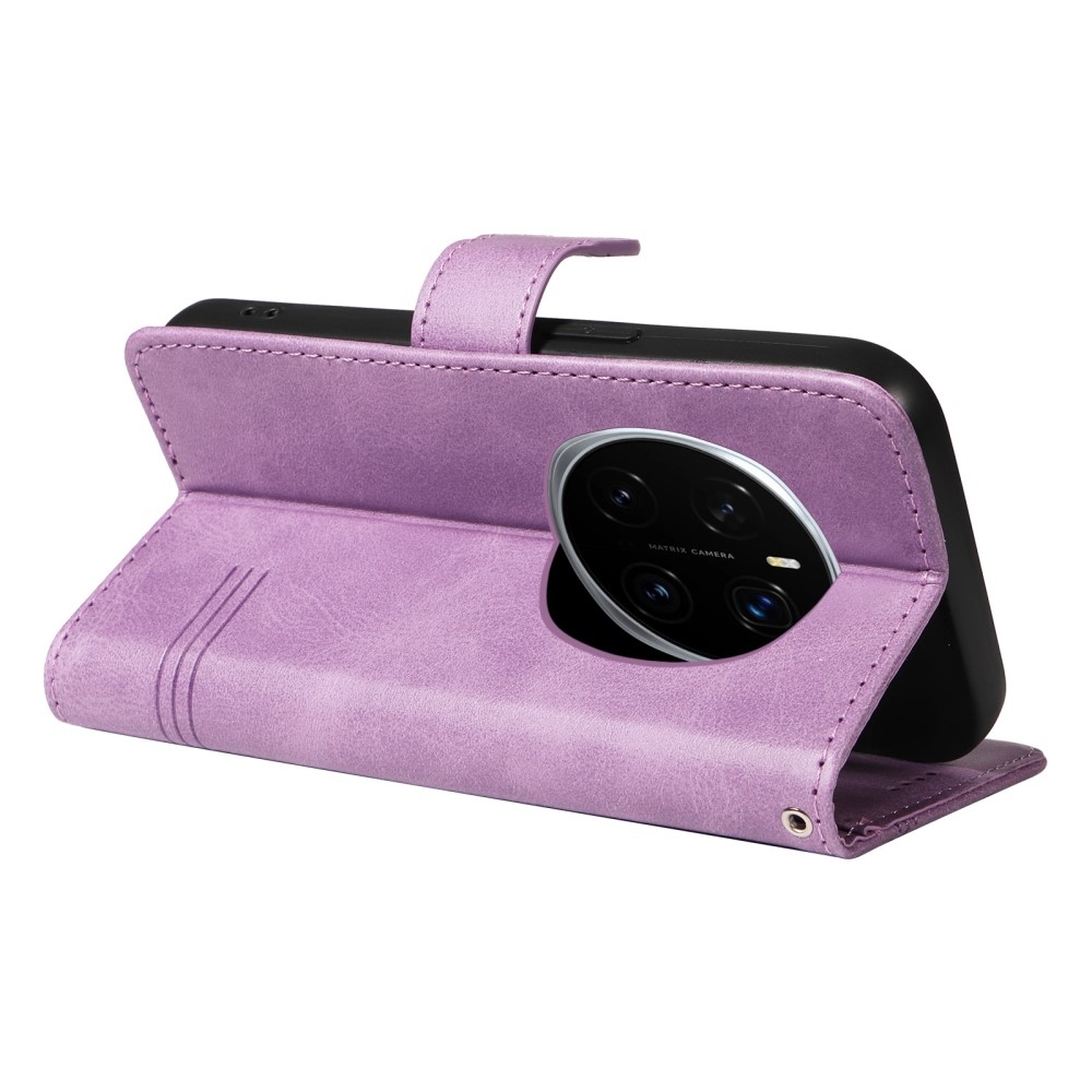 Póló alakú könyvtáska Honor Magic 7 Pro 5G számára - világos lila