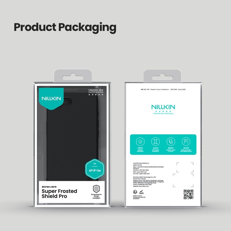 Nillkin Super Frosted PRO hátlap az Apple iPhone 16e készülékhez Kék