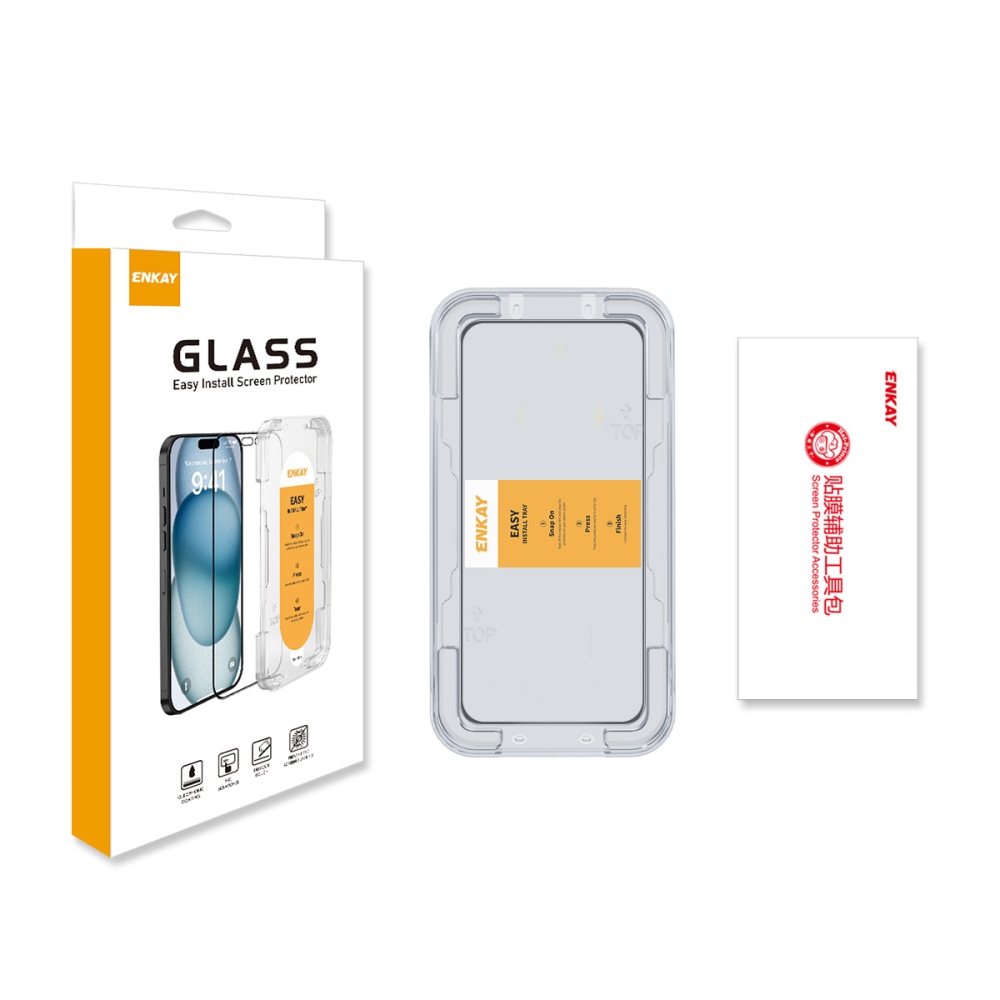ENK teljes felületű edzett üveg a Xiaomi Redmi Note 17 Pro 5G okostelefonhoz, felszerelési kerettel