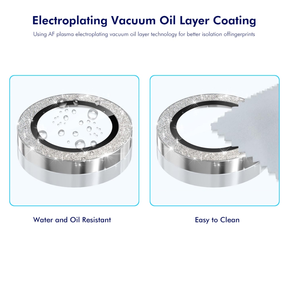 ENK Decor kamera lencse üveg Samsung Galaxy A37 5G/A57 5G (különálló üveg) - ezüst