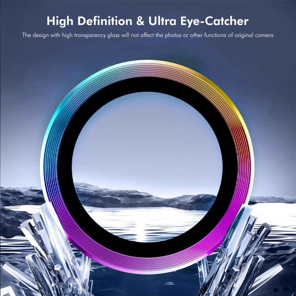 ENK Fém kamera lencse üveg Samsung Galaxy A37 5G/A57 5G (különálló üveg) - színes