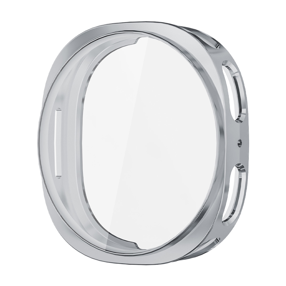 ENK Overall gél tok védőüveggel a Samsung Galaxy Watch9 40 mm/Watch8 40 mm modellekhez – ezüst színű