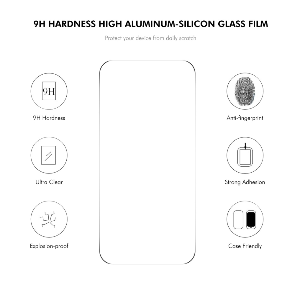 ENKAY matt zselés tok MagSafe + 9H védőüveg Samsung Galaxy A57 5G - fekete