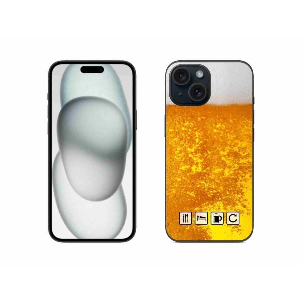 Zselés borítás mmCase iPhone 15 - sör motívum 3
