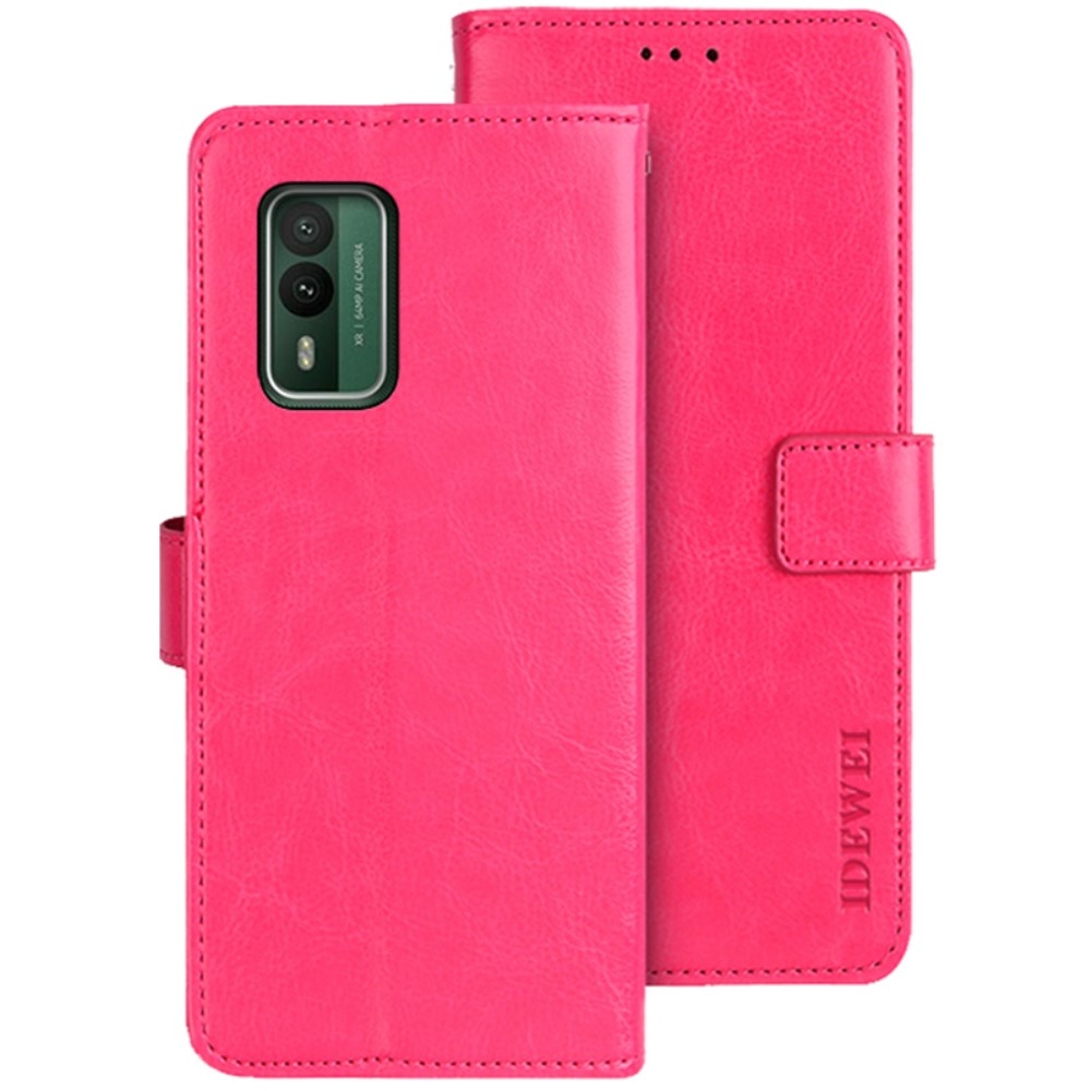 IDEWEI könyvtáska Nokia XR21-hez - rózsaszínű