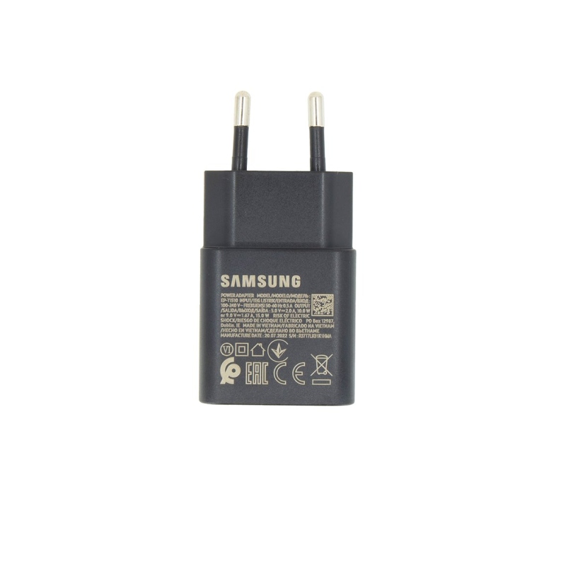 EP-T1510EBE Samsung USB-C 15W-os utazási töltő fekete (OOB Bulk)