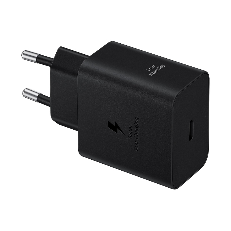 EP-T4511NBE Samsung USB-C 45W-os utazási töltő + USB-C adatkábel Fekete