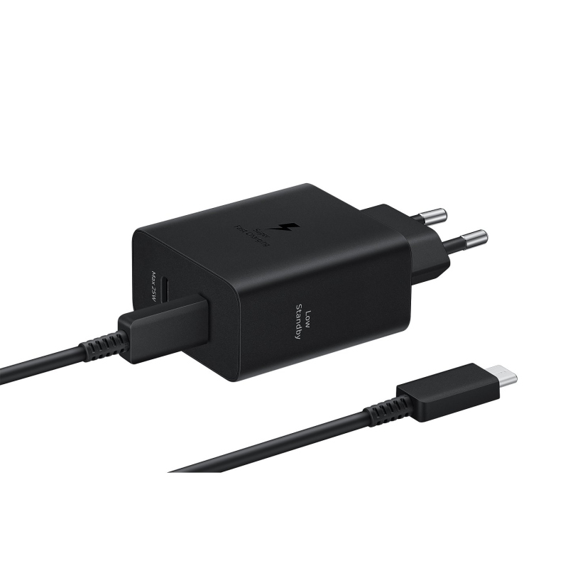 EP-T5020XBE Samsung USB-C 50W-os utazási töltő fekete színben
