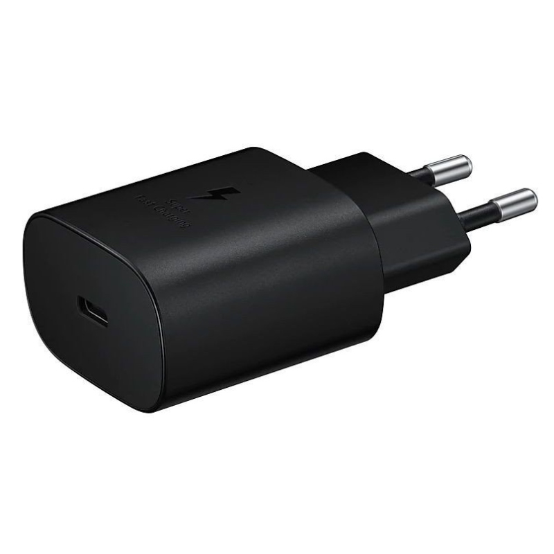 EP-TA800NBE Samsung USB-C 25W-os utazási töltő fekete színben