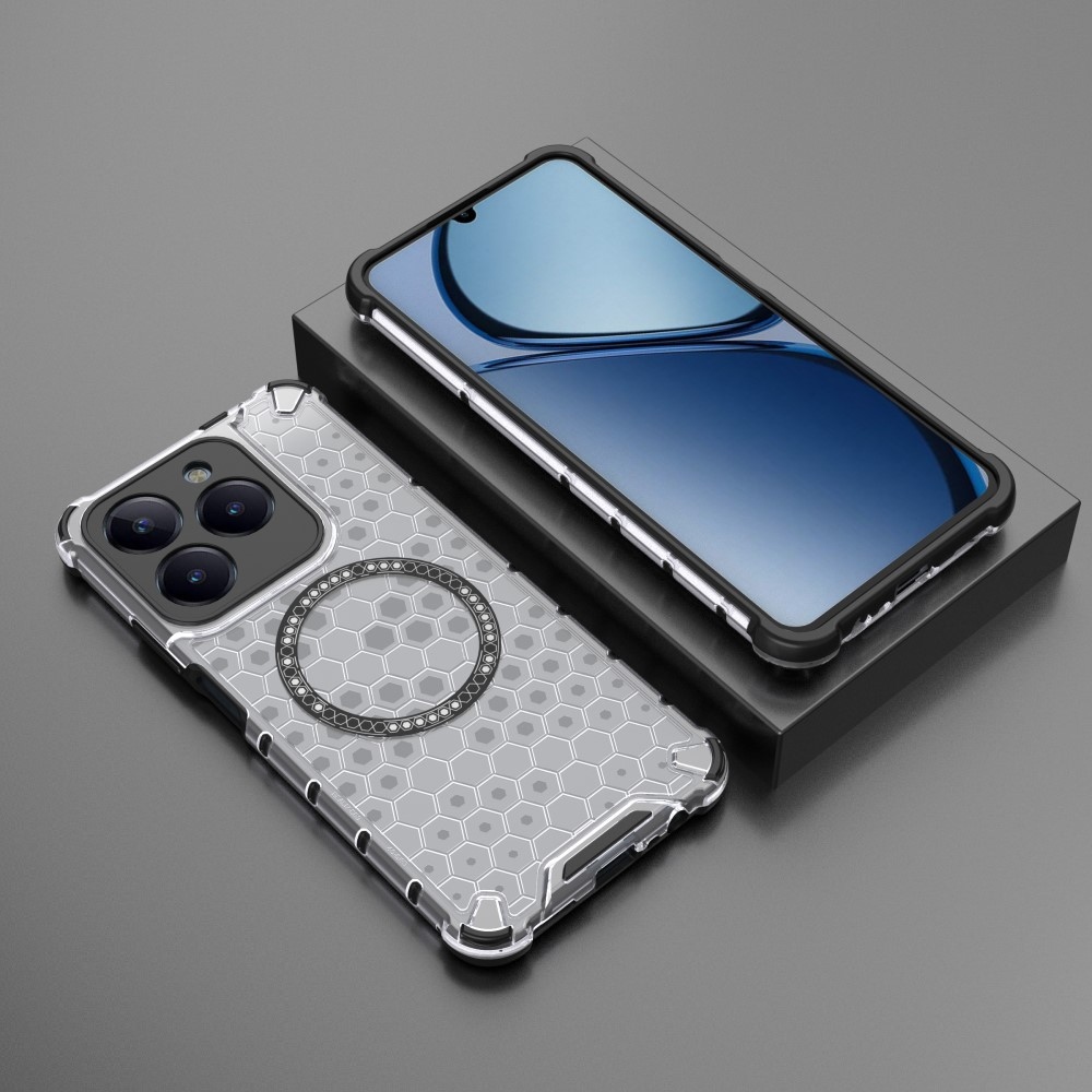 Mézédes, tartós védőburkolat MagSafe készülékkel a Realme C61/C63 készülékhez - átlátszó