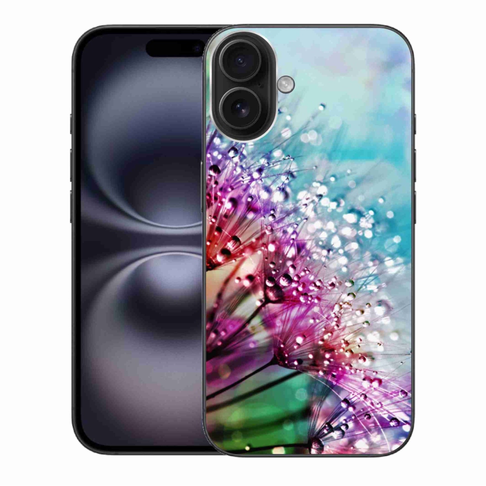 Zselés borítás mmCase iPhone 16 Plus készülékhez - színes virágok