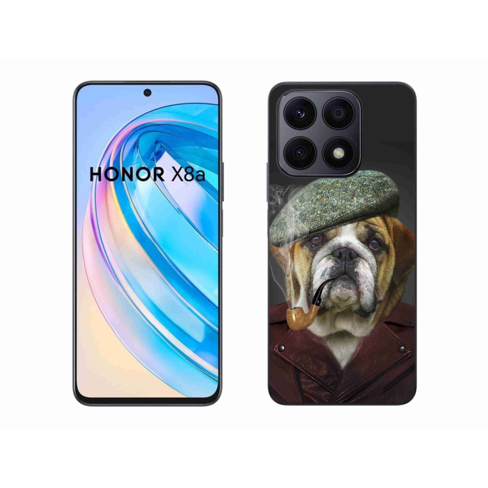 Zselés borítás mmCase a Honor X8a számára - kutya csővel
