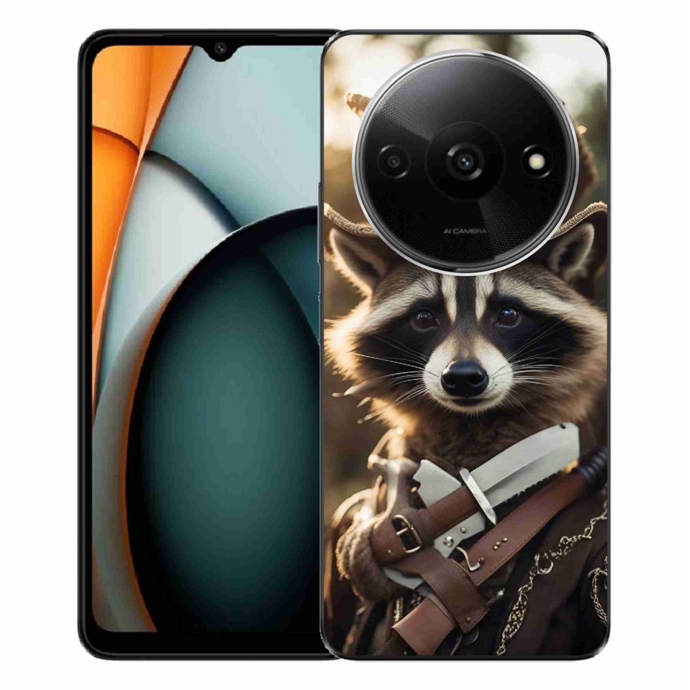 Gél borítás mmCase a Xiaomi Redmi A3-hoz - mosómedve egyenruhában