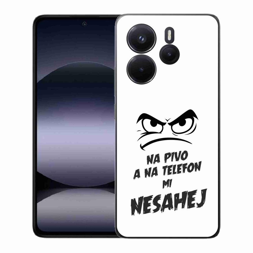 Gél borító mmCase a Xiaomi Redmi Note 14 - sör motívum 2 fehér háttérhez