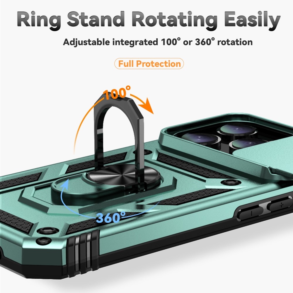 Tartós csúszásbiztos borítás iPhone 16 Pro készülékhez - zöld