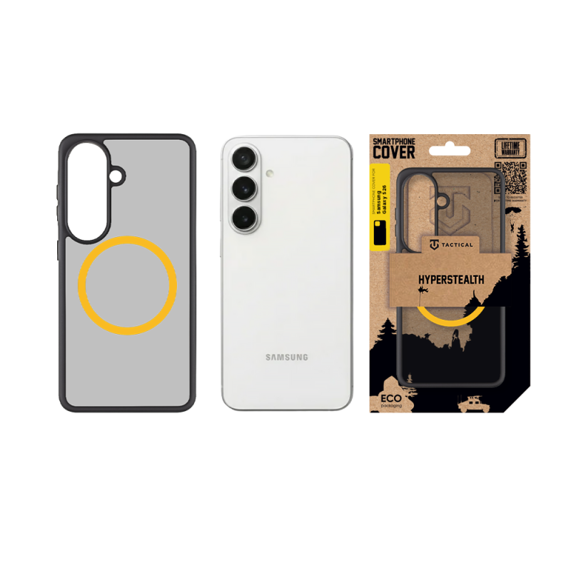 Taktikai MagForce Hyperstealth 2.0 borító Samsung Galaxy S26-hoz Fekete/sárga