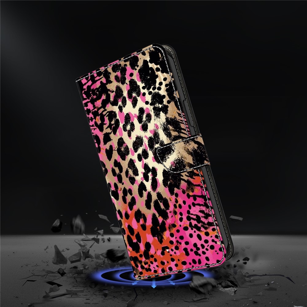 Határozottan könyves tok Samsung Galaxy A17 4G/5G/A26 5G - fekete és rózsaszín pöttyökkel