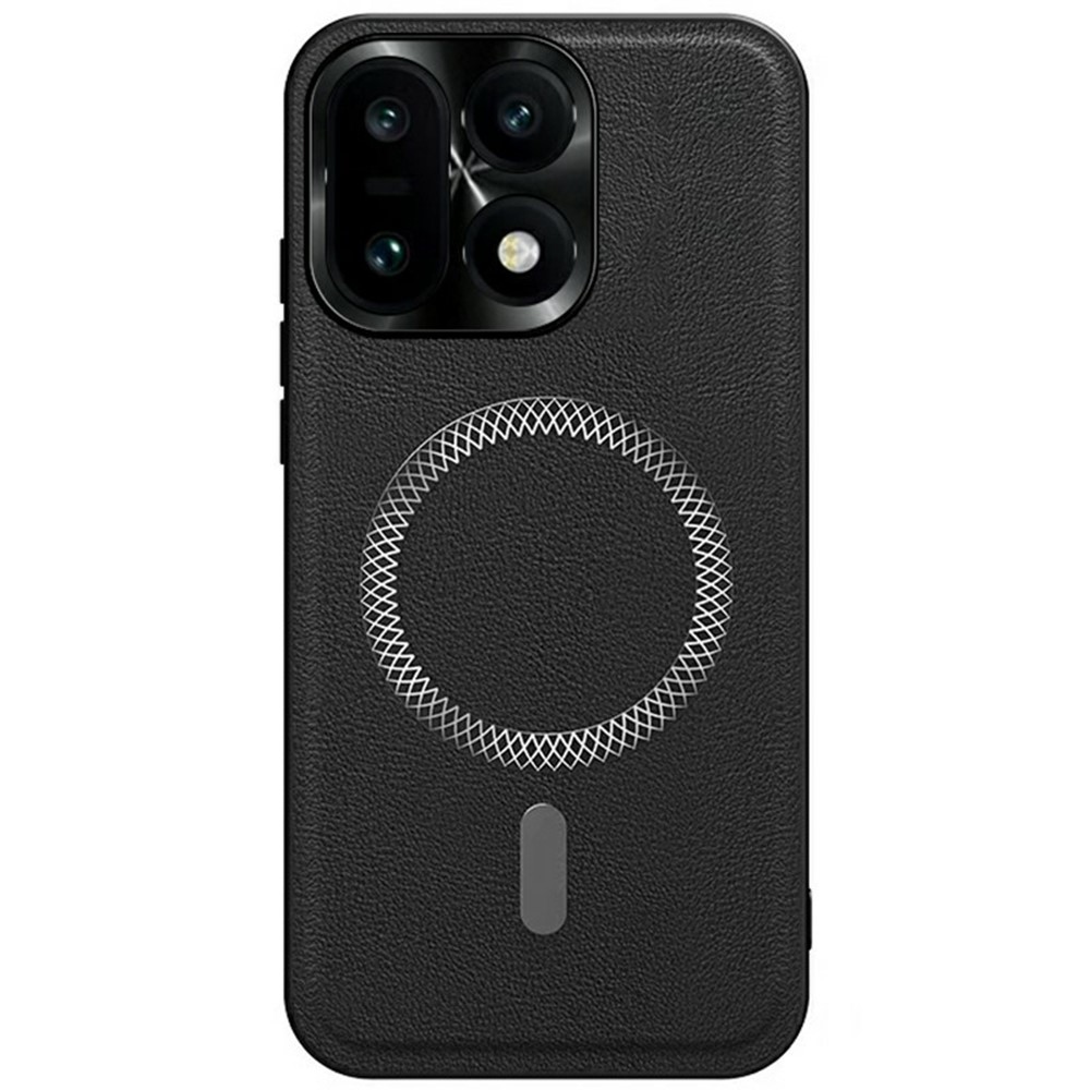 Equip zselés tok műbőrrel és MagSafe a OnePlus 15 5G számára - Fekete