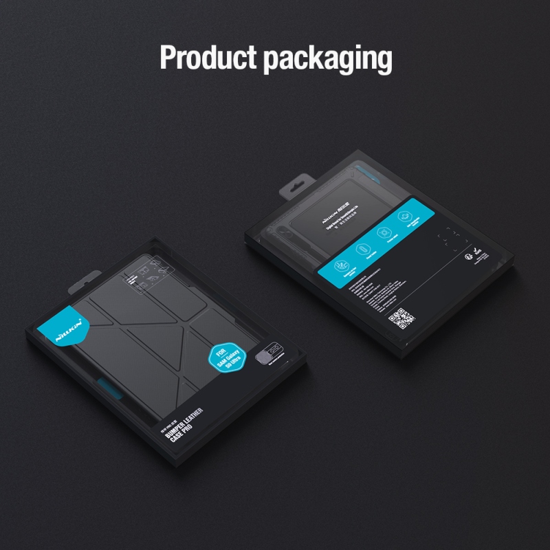 Nillkin Bumper PRO Védő állvány tok többszögű Samsung Galaxy Tab S9 Ultra Fekete