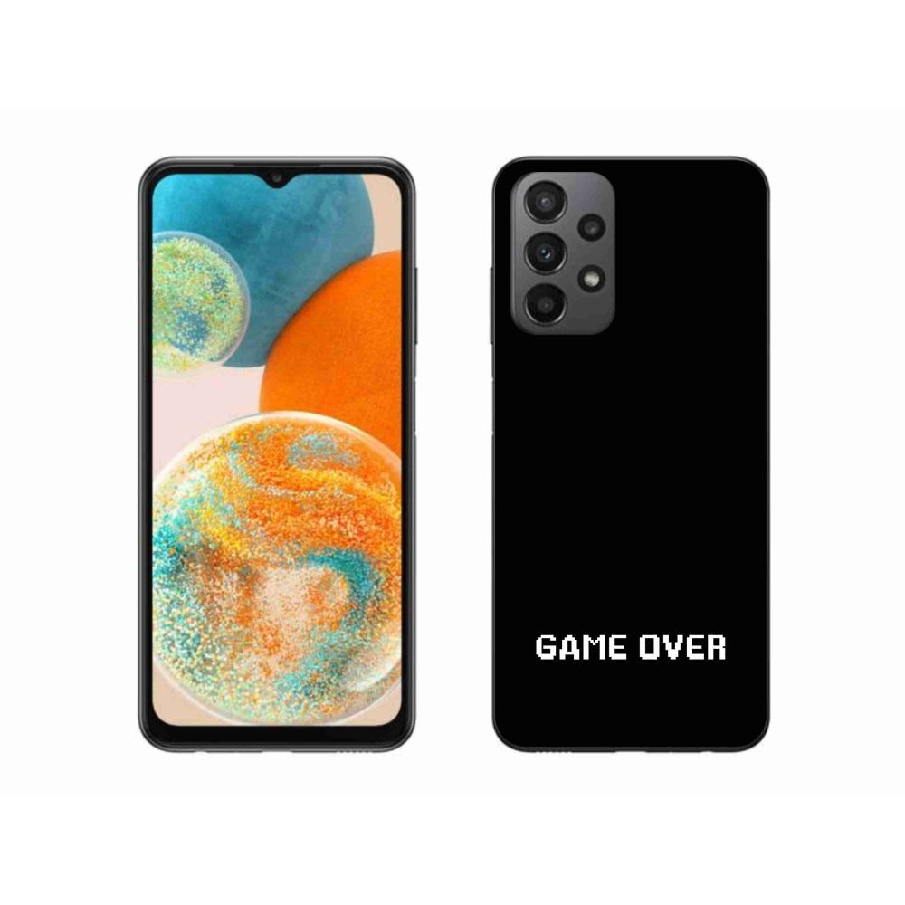 Gél borítás mmCase Samsung Galaxy A23 4G/5G - játék fekete háttérrel