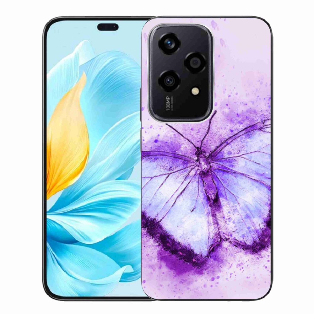 Zselés borítás mmCase a Honor 200 Lite 5G készülékhez - lila pillangó