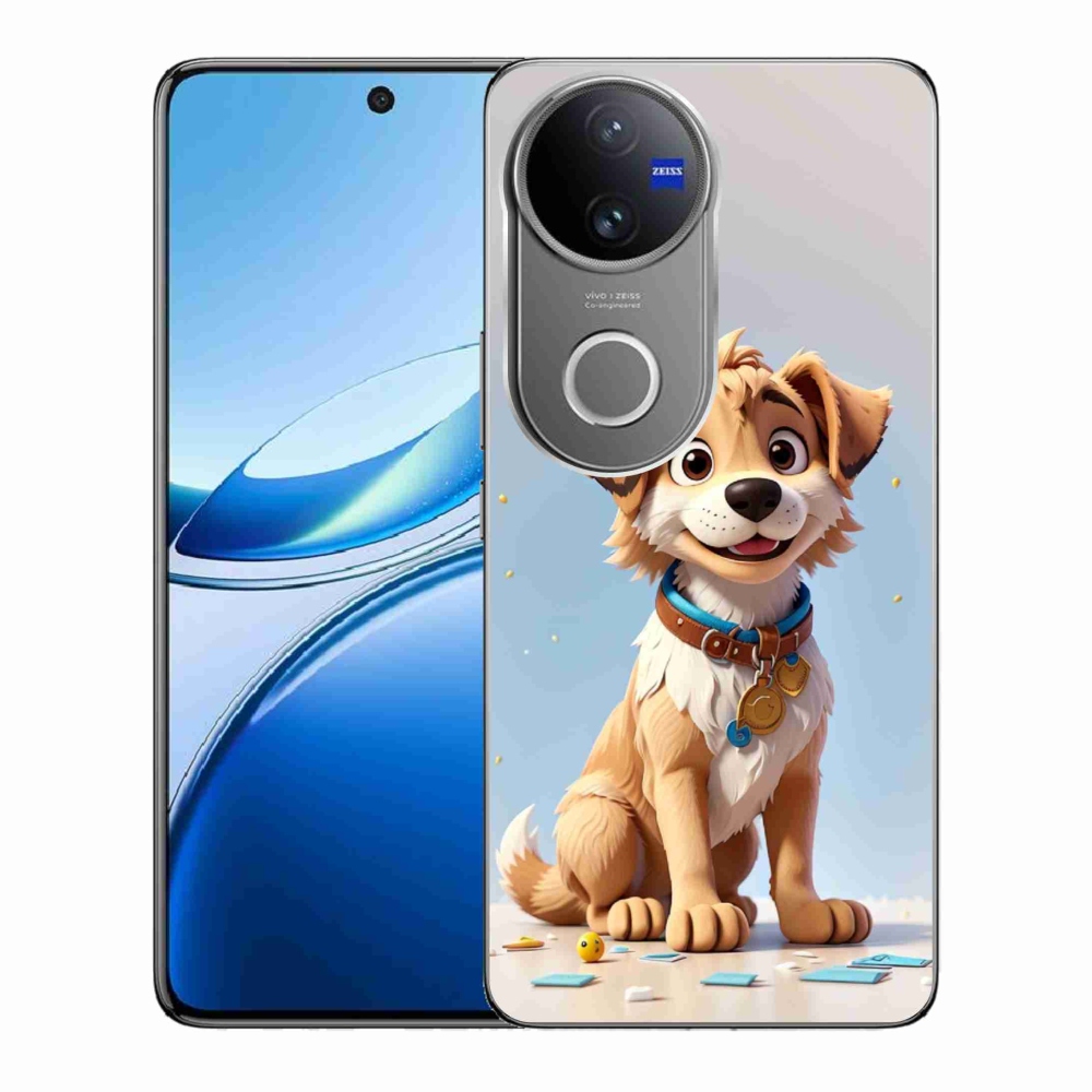 Zselés borítás mmCase a Vivo V50 5G készülékhez - rajzfilm kölyökkutya