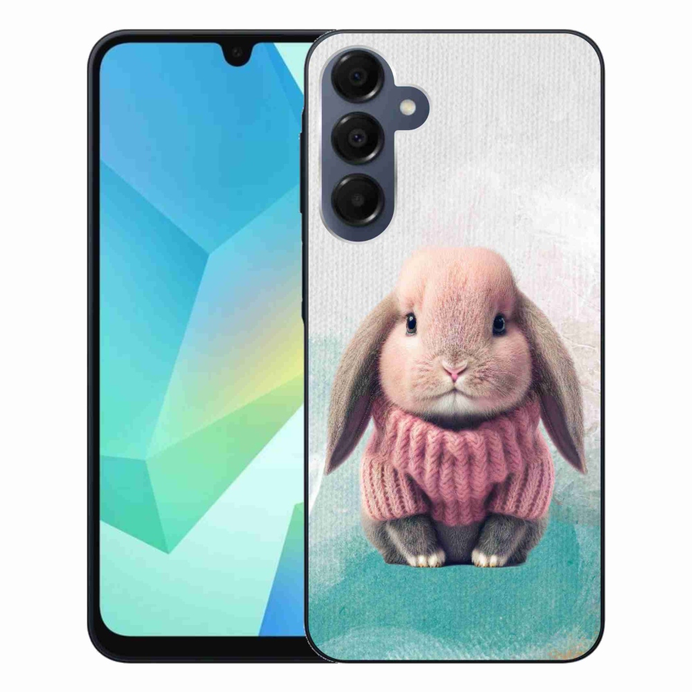Gél borítás mmCase Samsung Galaxy A16 4G/5G - nyúl pulóverben