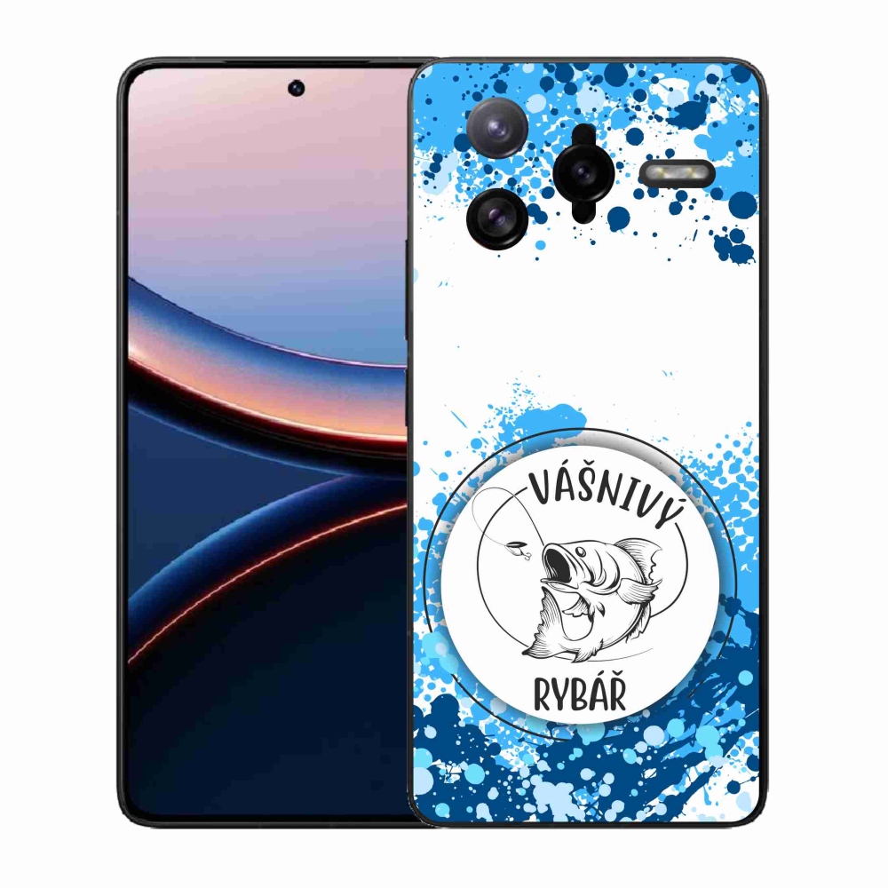 Gél borító mmCase a Xiaomi Poco F7 Ultra számára - szenvedélyes halász fehér háttérrel